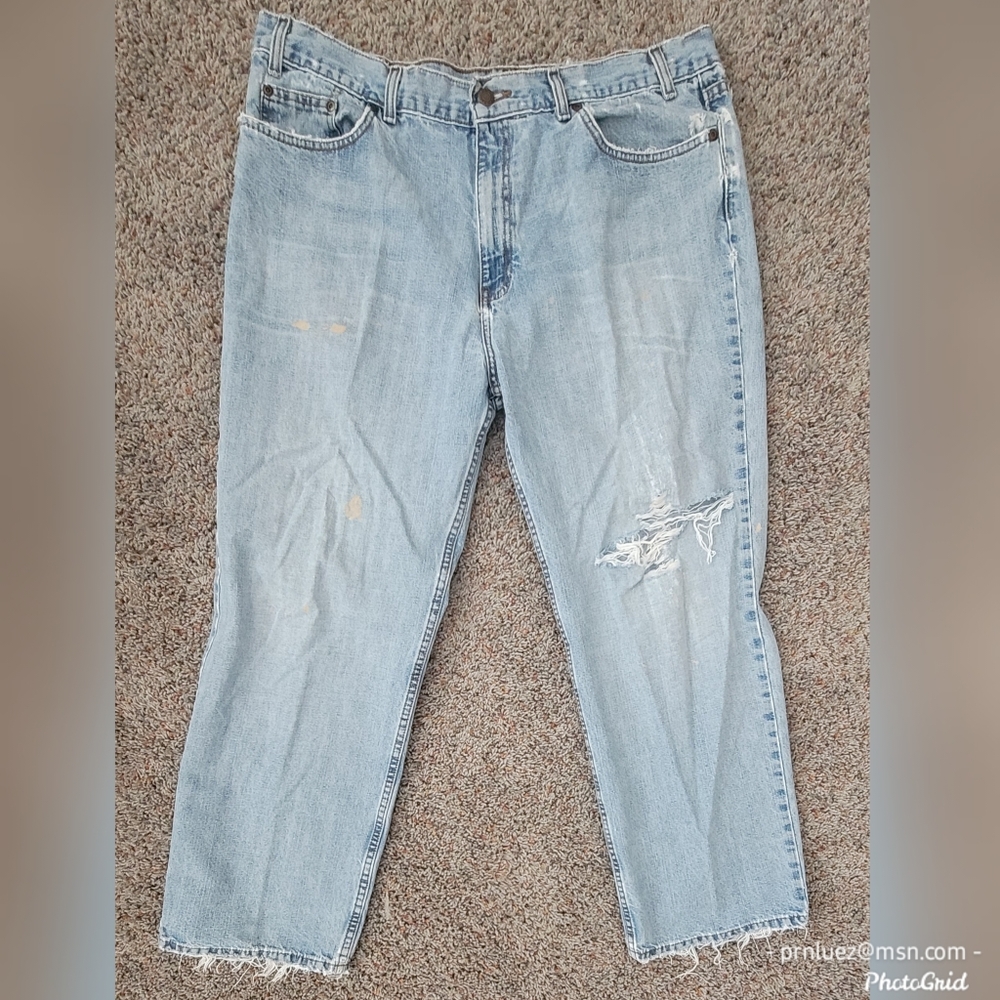 Kirkland Signature Mens Vintage Ripped/Distressed Jeans